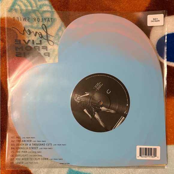 Taylor Swift Lover (Live From Paris) Heart Shaped
Vinyl (2025) - Picture 2 of 11